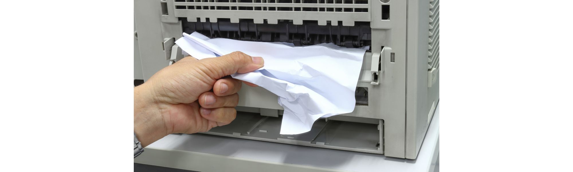 Foglio inceppato in stampante. Serve assistenza PTS